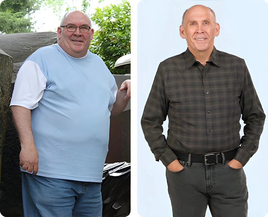 Kevin before and after weight loss