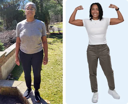 Sharon before and after weight loss