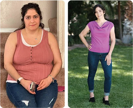 Sholeh before and after weight loss