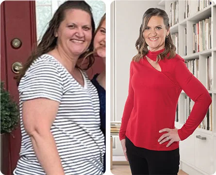 Susan before and after weight loss