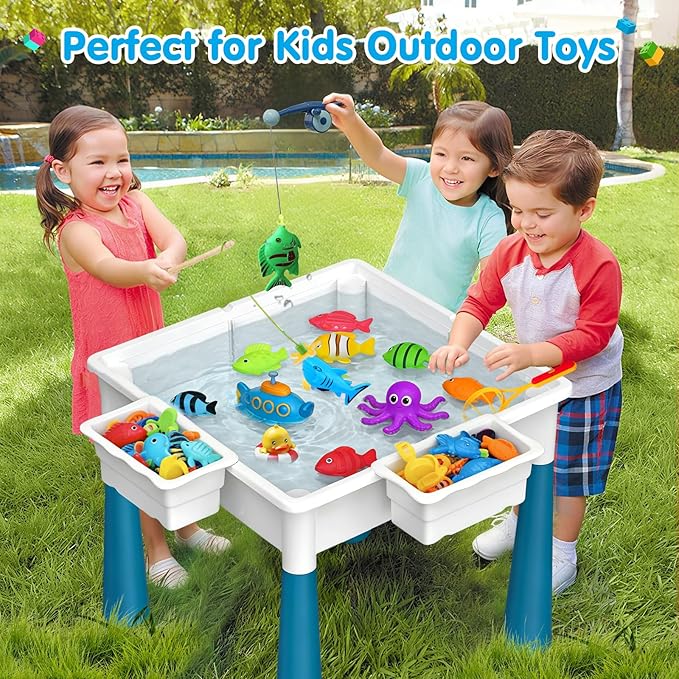 Children's building block table set, comes with 152 pieces of large marble track blocks, suitable for boys and girls aged 3 to 6 Vilvora