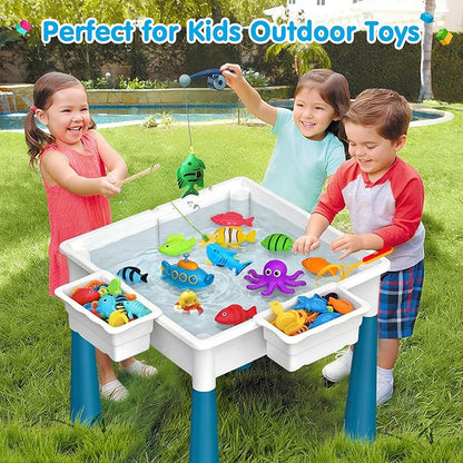 Children's building block table set, comes with 152 pieces of large marble track blocks, suitable for boys and girls aged 3 to 6 Vilvora