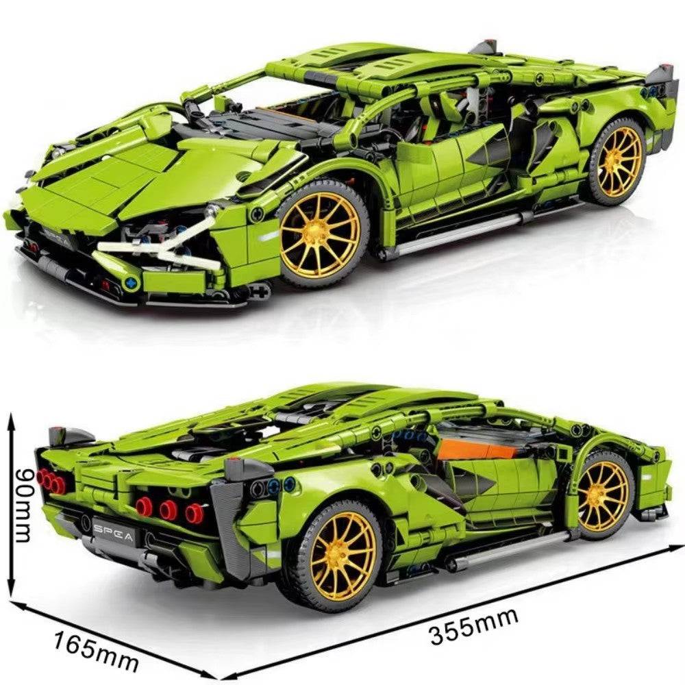 Super Sports Car Building Block Puzzle Toy Children's Birthday Gift Block Kingdom